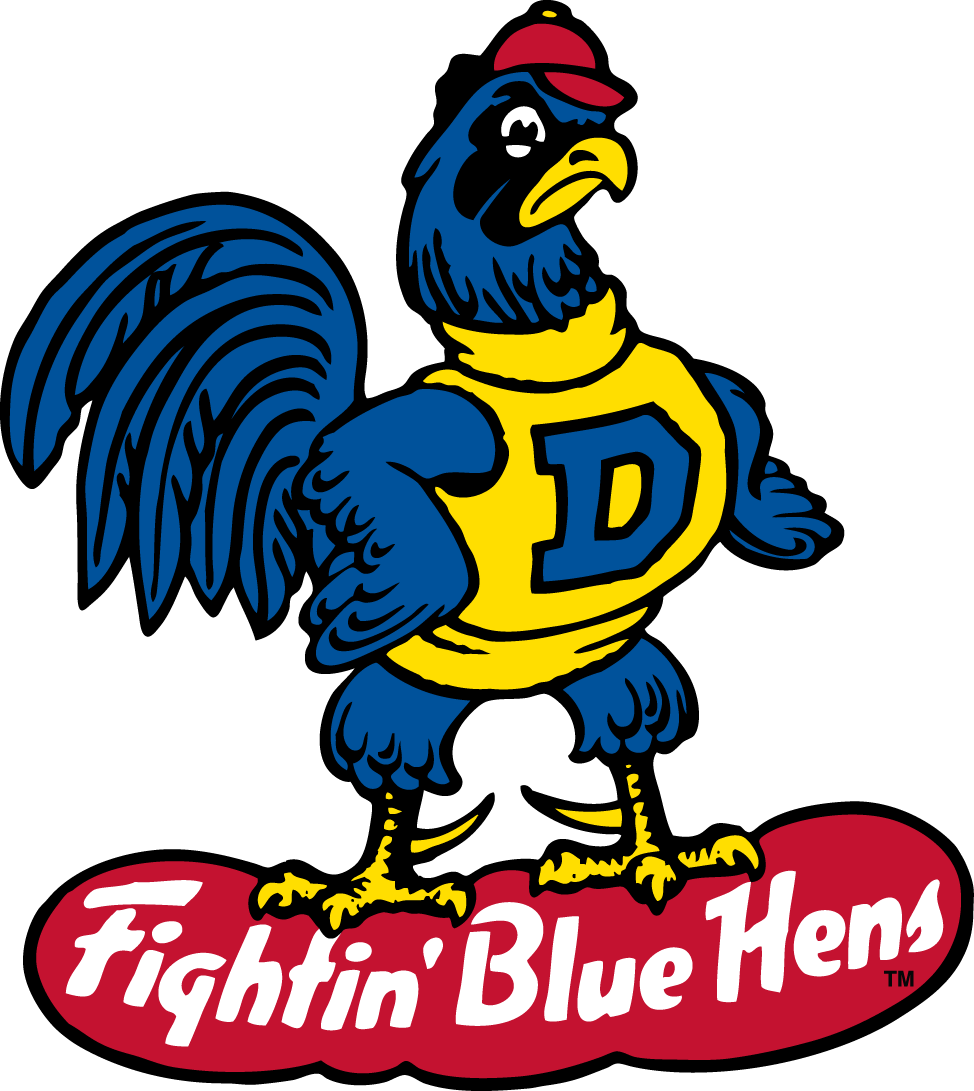 Delaware Blue Hens 1967-1986 Primary Logo iron on paper